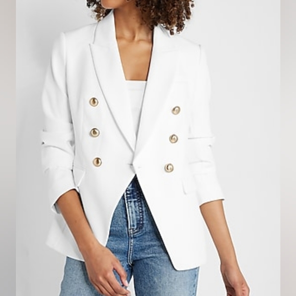 Express Jackets & Blazers - NWT Express Editor Peak Lapel Double Breasted Blazer